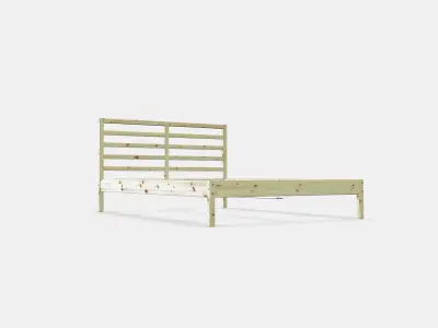 TARVA Bed frame 2 Low-poly 3D model
