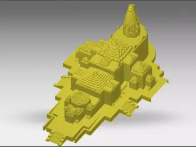 RAM MANDIR 3D model