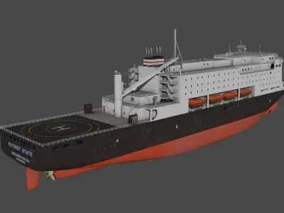 Training Ship PATRIOT STATE 3D model Low-poly 3D model