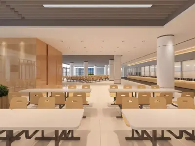 Dining Hall 3D model