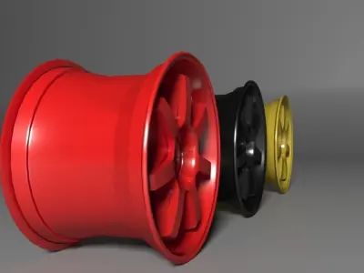 painted Rims 3D model