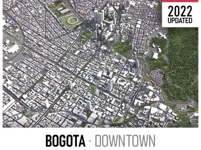 Bogota Low-poly 3D model