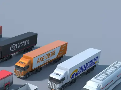 Ultimate Truck   Logistics Vehicle Collection - Max OBJ FBX 3D model
