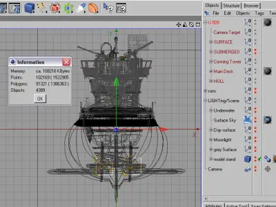 U-505 3D model