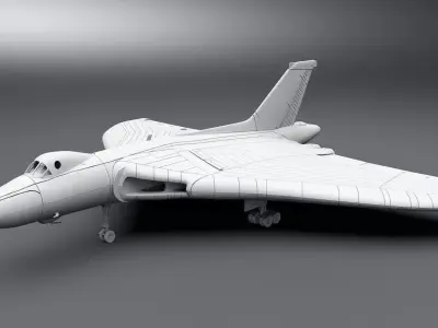 Avro Vulcan B2 scale model 3D print model