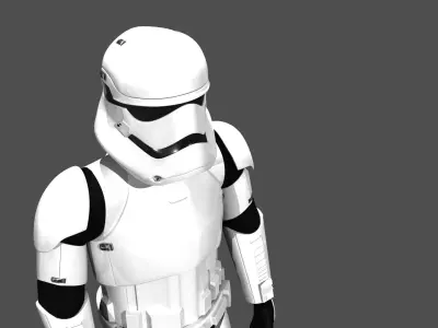 Storm Trooper Rigged and Animated 3D model