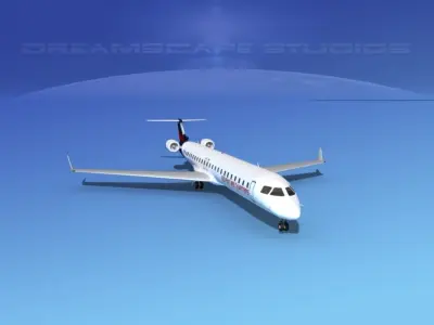 Bombardier CRJ1000 Adventure Charter 3D model