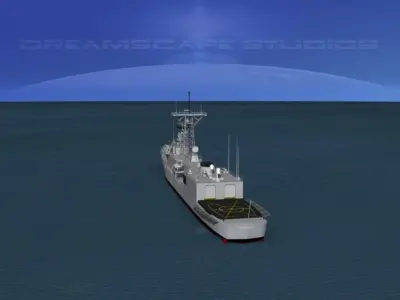 Spanish Frigate Numancia F83 3D model
