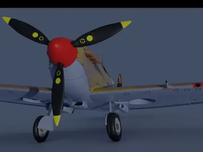 Supermarine Spitfire MK Vb Africa 3D model