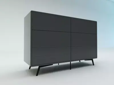 Fermo Double Dresser Free low-poly 3D model purchase