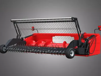 Forage Harvester Head 3D model
