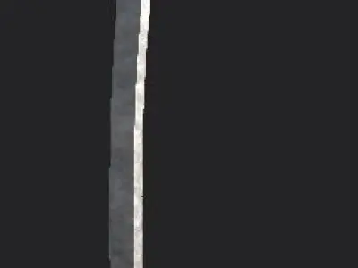 Kora sword Low-poly 3D model