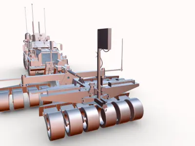 COLGAR MRAP 6X6 Low-poly 3D model