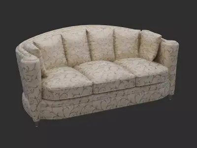Sofa in classic style Free 3D print model