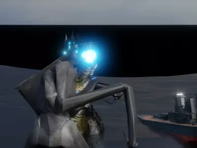 Godzilla vs muto Free 3D model