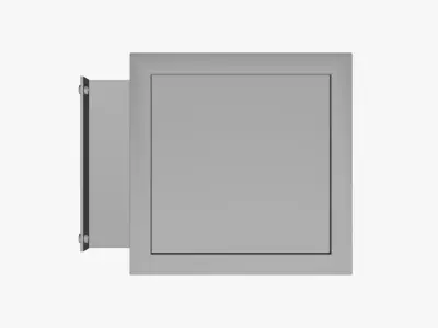 Basic Hanging Wall Sign - Geometry Only No Textures No Materials 3D model