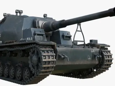 Tank K18 Auf Panzer Mental Ray  3D model