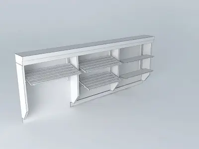Kit413Panel Inclined Shelves By Alex Marques Free 3D model