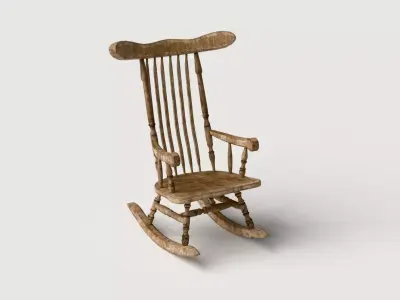  Old Rocking Chair Free 3D model