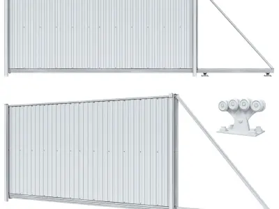 Metal Fence 4 3D model