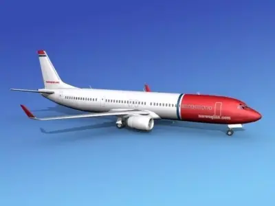 Boeing 737-900ER Norwegian Air 3D model