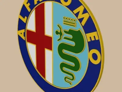 Alfa Romeo Logo Free 3D model