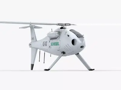 Camcopter S-100 LODs Game Ready Low-poly 3D model