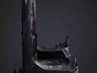 The Shadowspire Seat Free low-poly 3D model