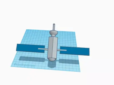 satallite syringe 3D model