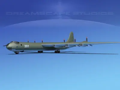 Convair B-36A Peacemaker Trainer 3D model