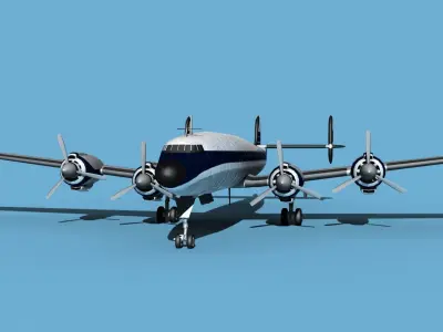 Lockheed L1649 Star Liner Corporate 1 3D model