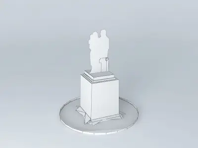 STATUE FISHERMAN'S FAREWELL - SANTA POLA Free 3D model