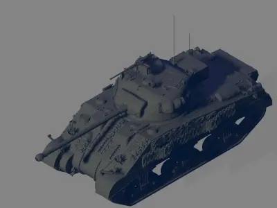 Sherman Firefly 3D model