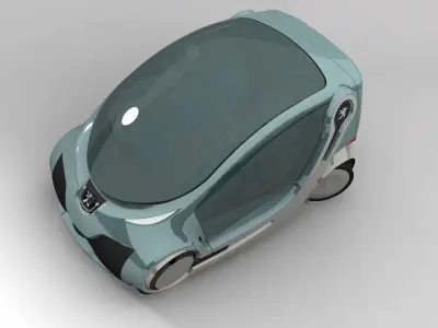 City car Free 3D model
