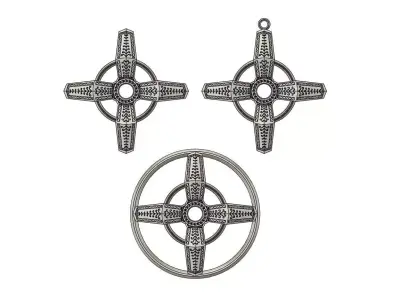 Warrior Nun Pendant and Necklace 3D print model