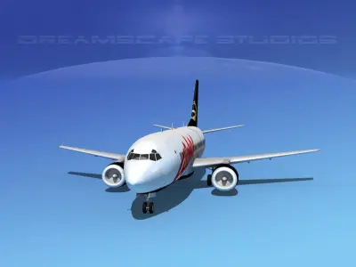 Boeing 737-300 Aloha Airlines 3D model