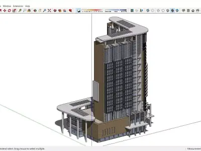 Sketchup Office building K3 3D model