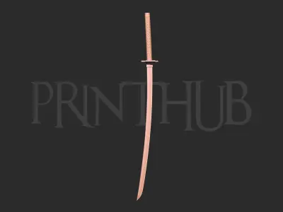 Bleach ichigo katana 3D print model