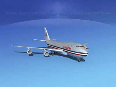 Boeing 747-100 American Airlines 3D model
