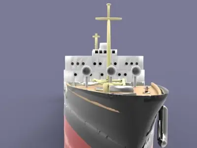 Tanker Ship Free 3D model