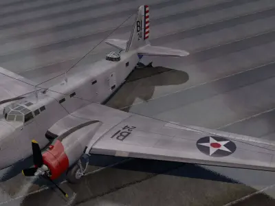 Douglas B-18 Bolo 3D model