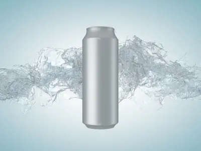 Water Splash Animated 3D model 3D model