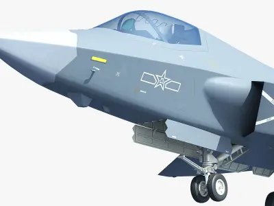 J-35A China International Aviation Aerospace Exhibition 3D model