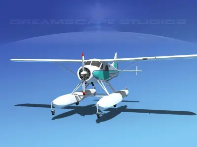 Dehavilland DHC-2 Beaver V15 3D model