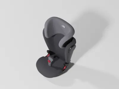 Britax Romer Kidfix III M 15-36 kg baby car seat set S Low-poly 3D model