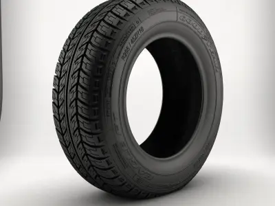  Tire pack and rim 3D model