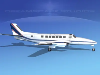 Beechcraft B99 Trans Northern 3D model