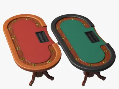 Poker Table 3D 3D model
