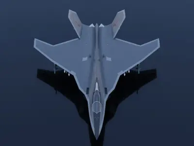 Mitsubishi F-3 F-X Godzilla Low-poly 3D model