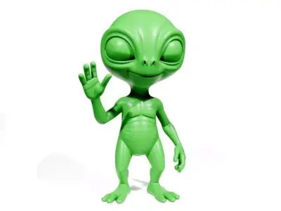 Friendly Alien 2 3D print model